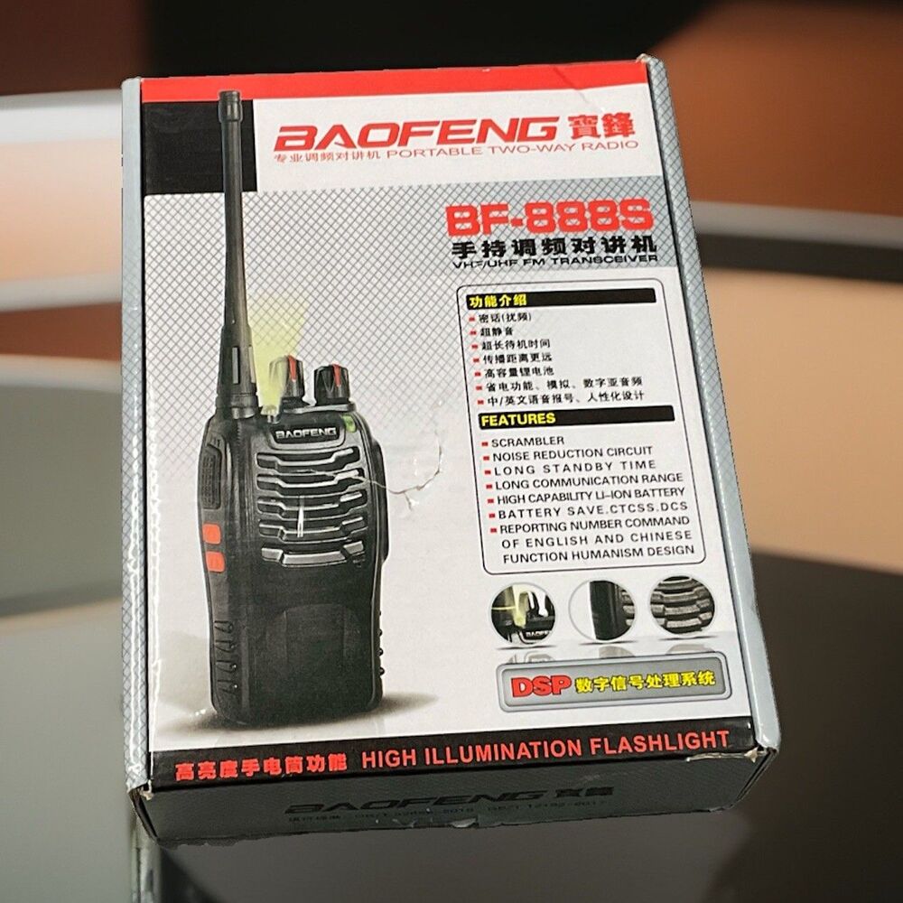 BAOFENG Portable Two-Way Radios Model BF-888S- New, Open Box